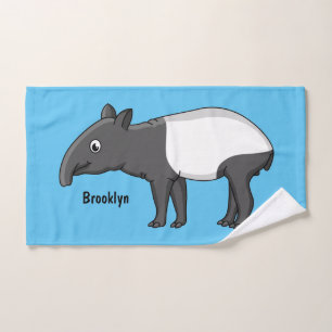 Belle illustration de tapir de dessin animé