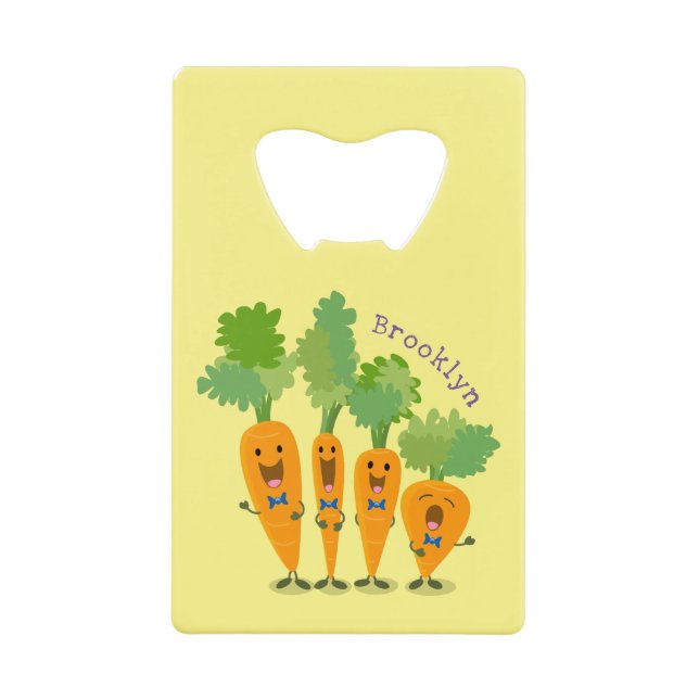 Belle illustration du quatuor de carottes à carott (Devant)