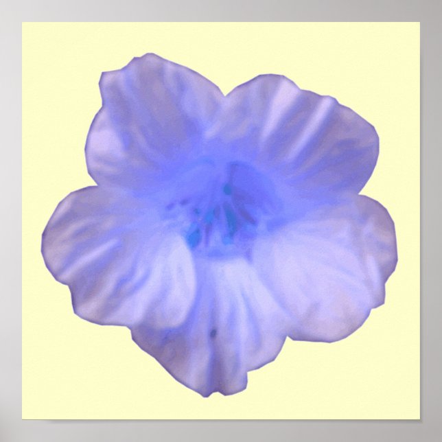 Belle impression de capucine bleue (Devant)