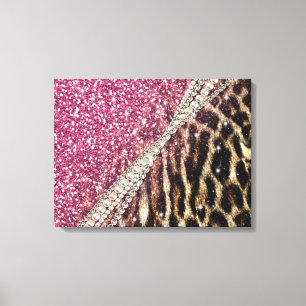 Belle impression de fausse fourrure chic leopard a