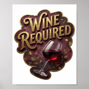 Belle impression VIN OBLIGATOIRE en or
