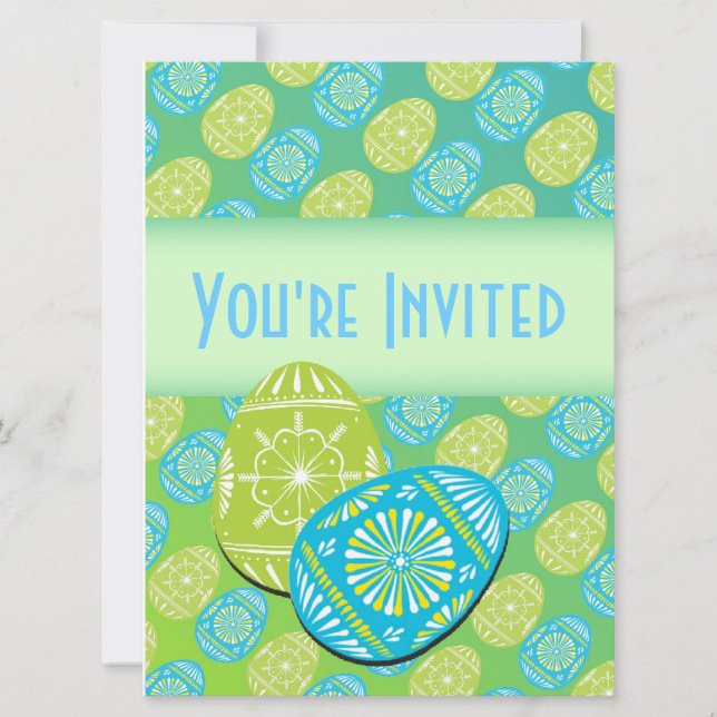 Belle Invitation à la fête de Pâques - Personnalis (Devant)
