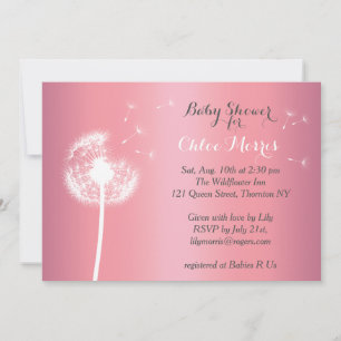 Belle Invitation Baby shower Floral