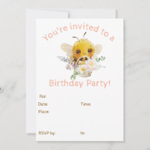 Belle Invitation d'abeilles