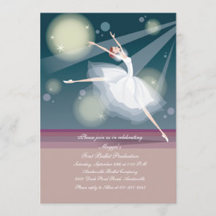 Belle invitation de ballerine