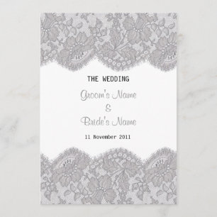 Belle invitation de conception de dentelle