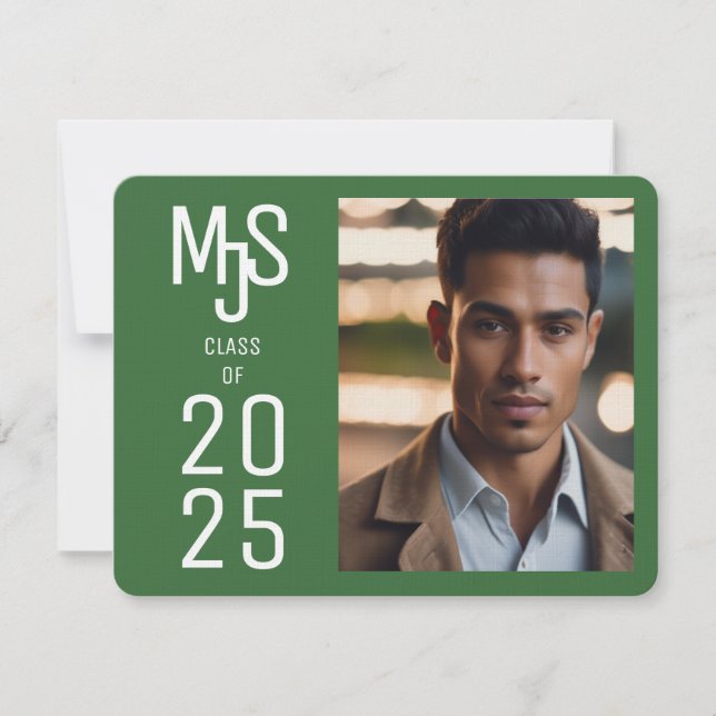 Belle invitation de diplôme de photographie (Devant)