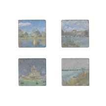 Belle Isle Détroit Magnet de pierre