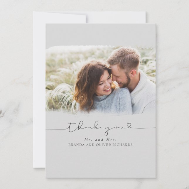 Belle jolie photo de Merci Mariage (Devant)