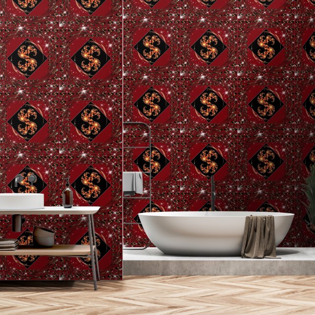 "Belle Journée" Papier Peint Luxueux : Énergie de  (Salle de bain)
