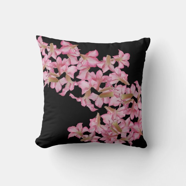 Belle Kudu Lily Fleurs Jeter Coussin Oreiller (Recto)