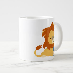 Belle lecture Caricature Lion Jumbo Mug
