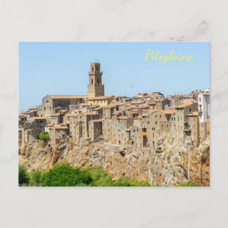 Belle ligne d'horizon de Pitigliano, carte postale