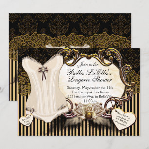 Belle Lingerie Douche Invitations