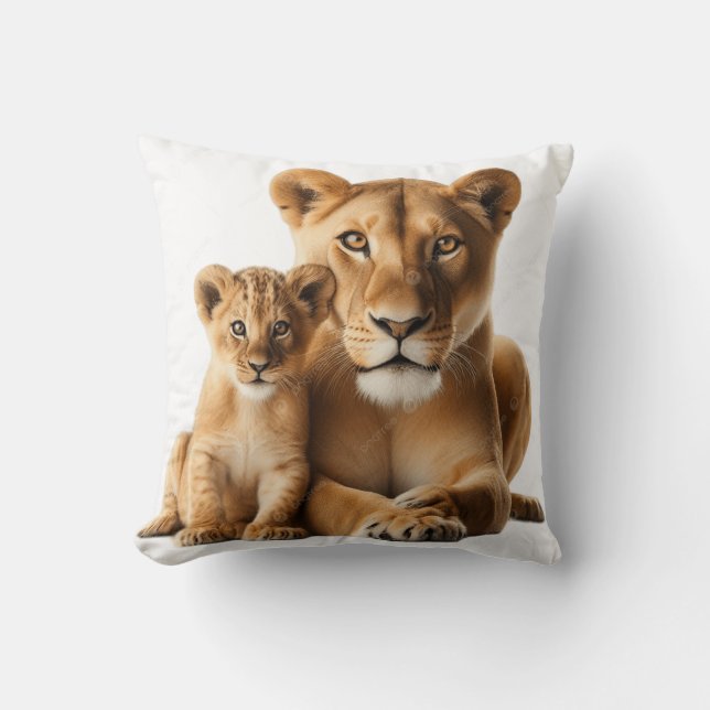 Belle Lionne et son Petit Coussin Jeté (Recto)