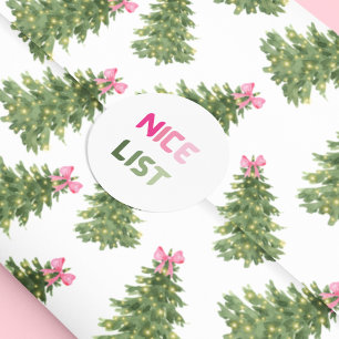 Belle Liste Pink & Green Christmas Fun Sticker Ron