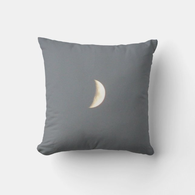 Belle lune de croissant de cire à Coussin de Pouss (Recto)