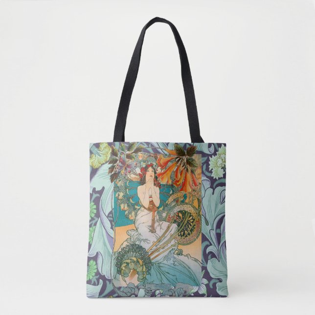 Belle Madame et sac fourre-tout floral à Nouveau (Devant)