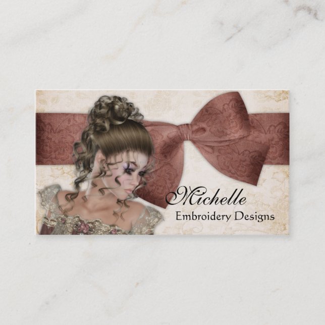 Belle Madame vintage 3 cartes de visite (Devant)