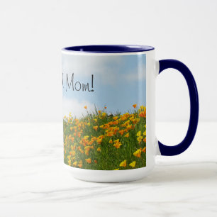Belle Maman ! Mugs à café cadeaux Bleu ciel Coquel