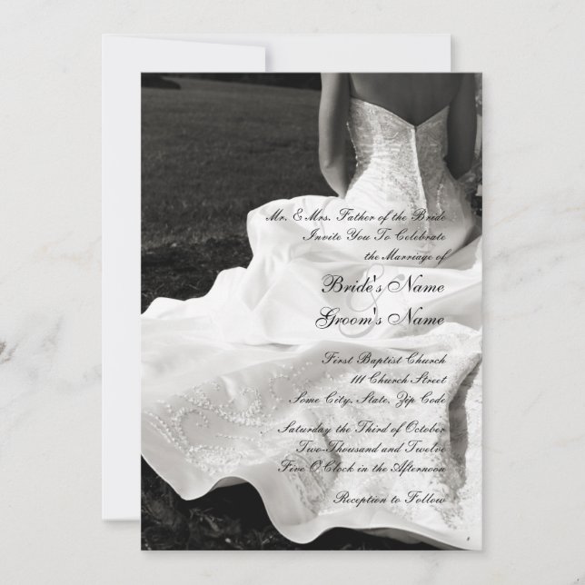 Belle mariée Faire-part de mariage (Devant)