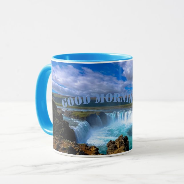 Belle matinée conception naturelle tasses à café (Devant gauche)