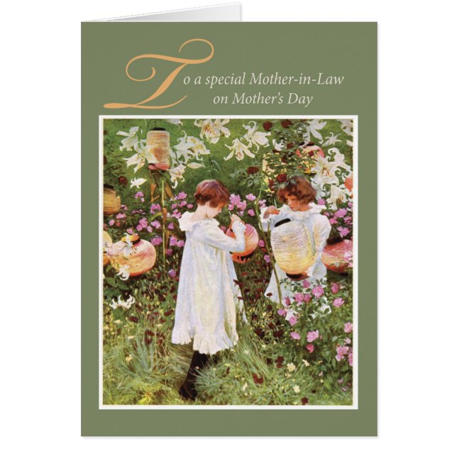 Belle-mère, Fête des Mères, Filles en Fleurs (Devant)