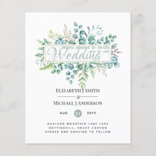 Belle moderne Eucalyptus Mariage Ce