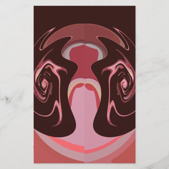 Belle Motif Maroon Africain Design d'impression (Devant)