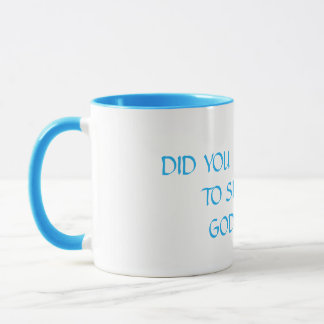 Belle Mug Belle question en turquoise