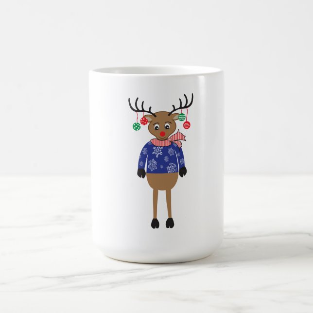 Belle Mug Cadeau de Noël Reindeer (Centre)