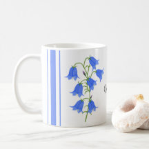 Belle Mug Classique Bluebells Avec Texte