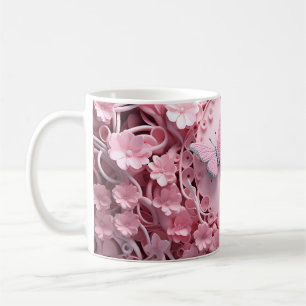 Belle Mug de café Floral Design