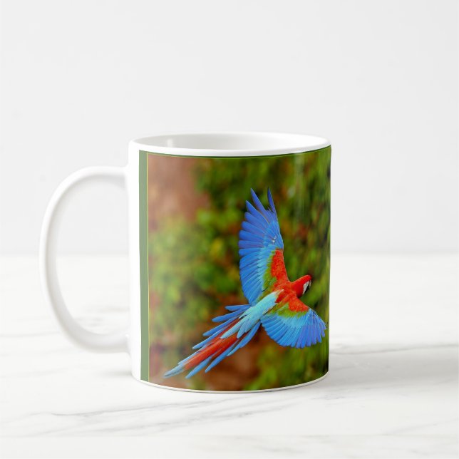 Belle Mug de café Macaw (Gauche)