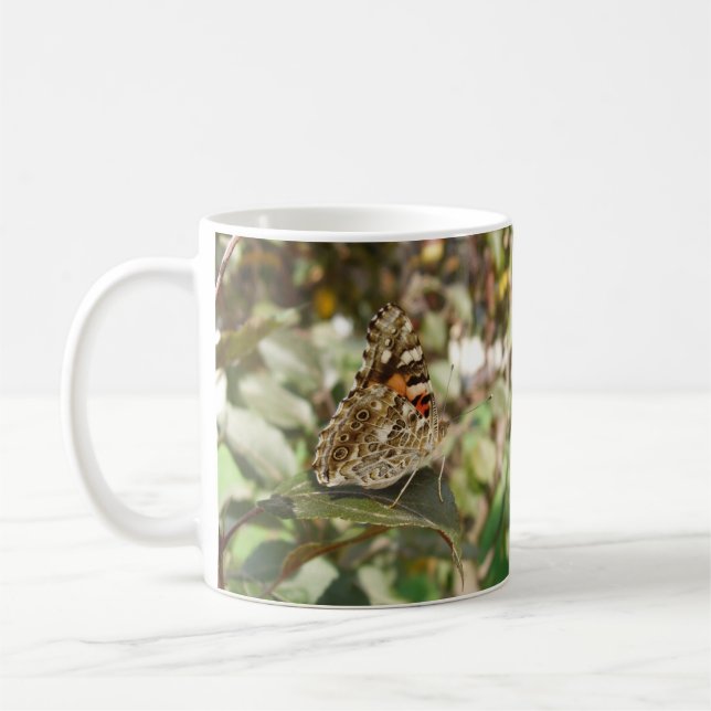 Belle Mug de café papillon (Gauche)