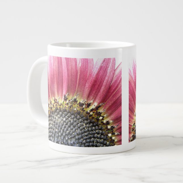 Belle Mug de tournesol rose (Devant gauche)