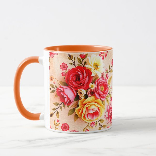 Belle Mug Fleurs vintages (Gauche)