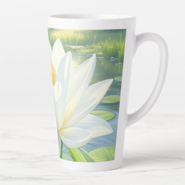 Belle Mug Latte Fleur Lily (Droite)