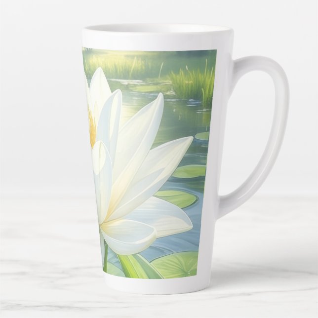 Belle Mug Latte Fleur Lily (Droite)