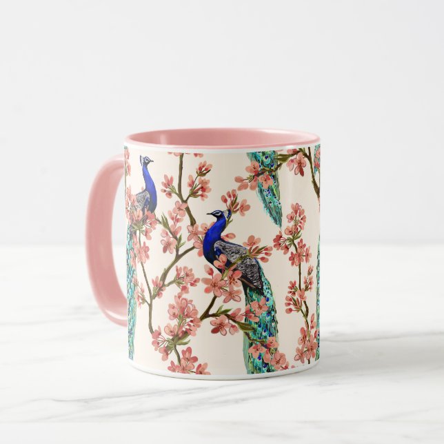 Belle Mug Motif Peacock (Devant gauche)