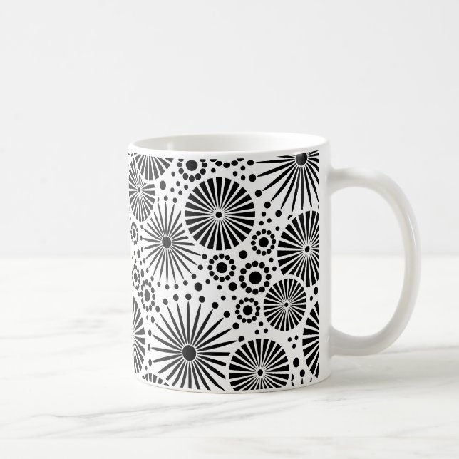 Belle Mug noir et blanc rétro (Droite)