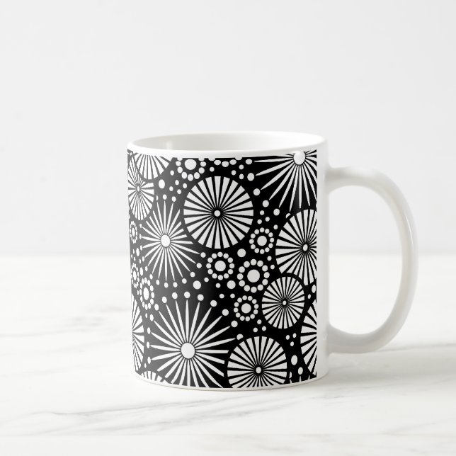 Belle Mug noir et blanc rétro (Droite)