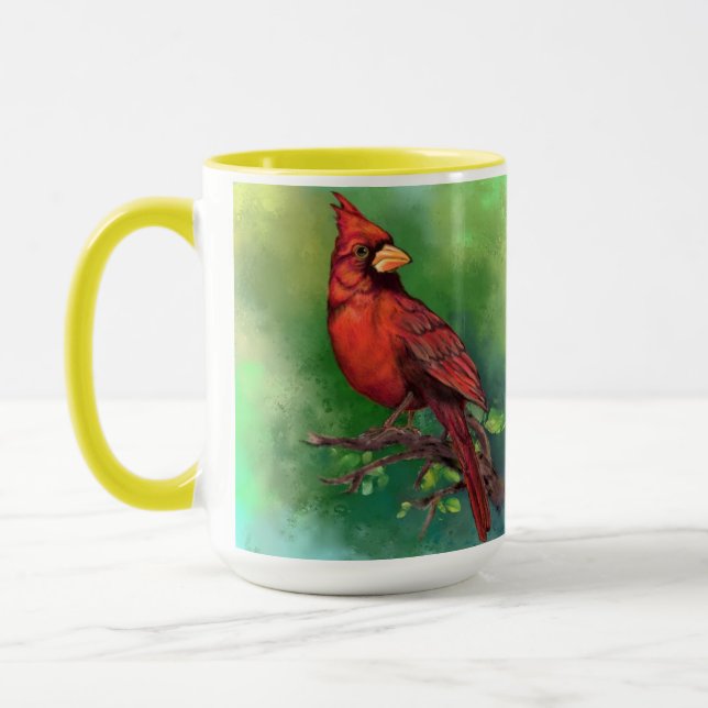 Belle Mug Nord Cardinal Rouge Bird (Gauche)
