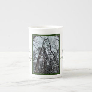 Belle nature neige dans les bois Mug spécialité