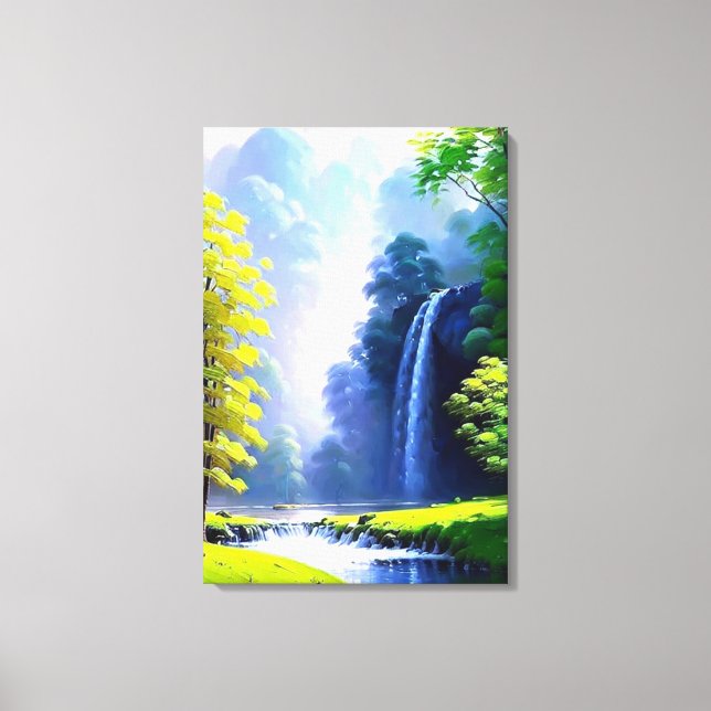 Belle Nature Paisible Peinture Toile Imprimer (Recto)