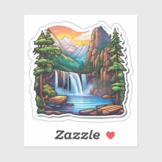 Belle Nature Sticker Carré simple