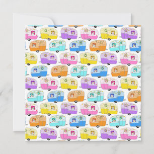 Belle Noël Retro RV Remorques Jours fériés