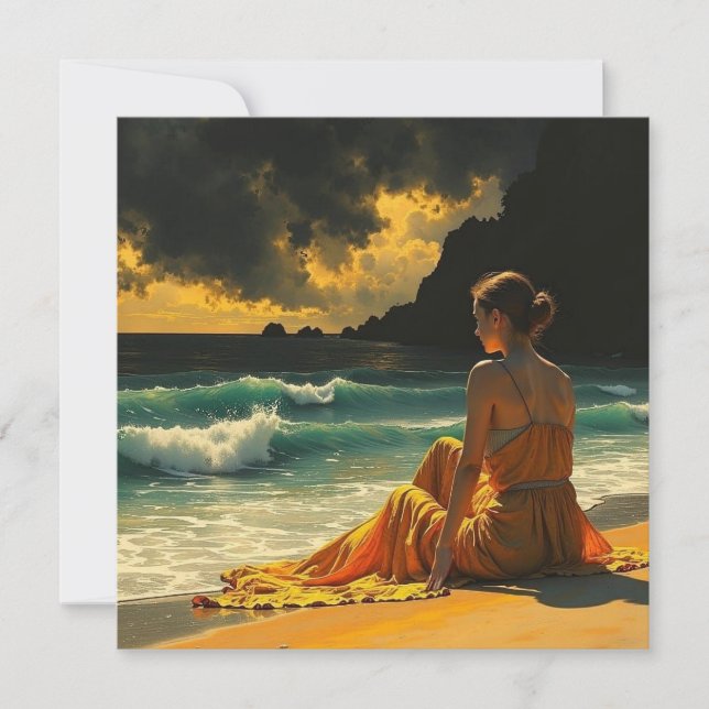 Belle Nuit Côtière Reflet au Bord de la Mer | Vier (Devant)
