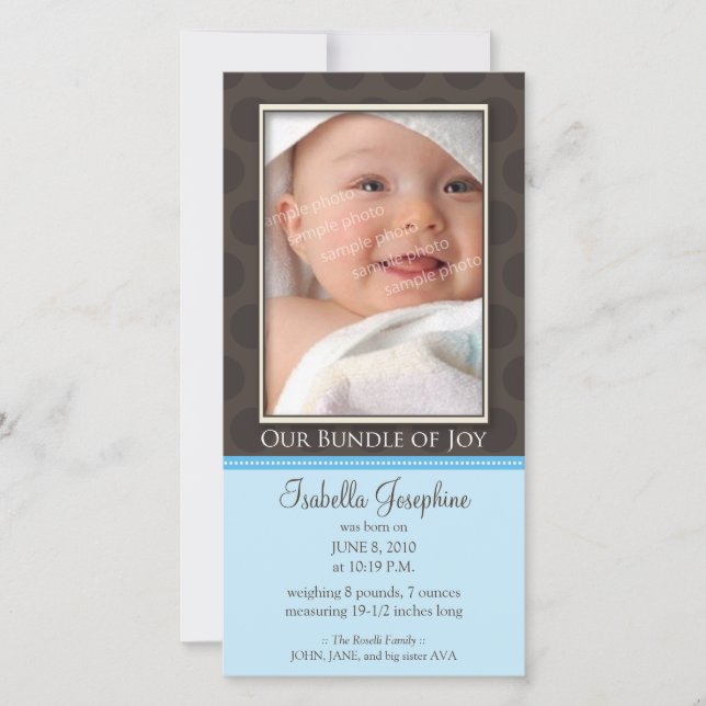 Belle Offre de Joie Faire-part de naissance :: ble (Devant)