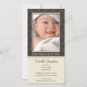 Belle Offre de Joie Faire-part de naissance :: tau